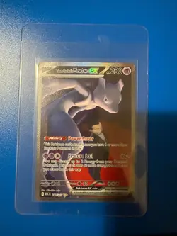 Team Rockets Mewtwo EX 281/217 SIR Ascended Heroes Full Art Holo Pokemon TCG NM - Image 1