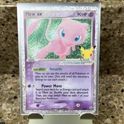 Mew ex CELEBRATIONS 88/92 Holo Ultra Rare EX 90 HP Pokemon TCG - Image 1