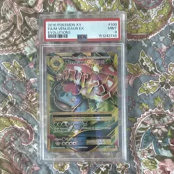 Pokemon 2016 Evolutions M Venusaur EX 100/108 Full Art Holo PSA 9 EN - Image 1