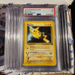 PSA 1 Poor - Pikachu 1999 WB Movie Stamped Promo Black Star #4 Pokemon Game - Image 1