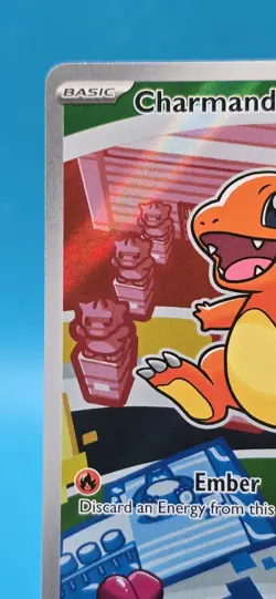 First Partner Illustration Charmander Promo Full Art Holo 038 Pokemon TCG B27 - Image 2