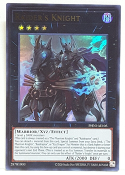 Yugioh Raider's Knight PHNI-AE105 Ultra Rare En Anglais Asiatique - Image 1