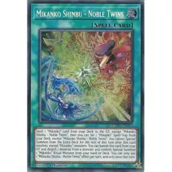 YUGIOH MZMU-EN019 Mikanko Shinbu - Noble Twins Secret Rare 1st Edition NM - Image 1