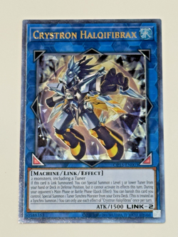 Yu-Gi-Oh! Crystron Halqifibrax OP15-EN003 Ultimate Rare, Unlimited, NM, English - Image 1