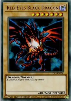 Yugioh Red-Eyes Black Dragon 25th LC01-EN006 Limited Edition Ultra Rare NM - Image 1