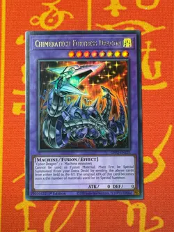 YUGIOH CHIMERATECH FORTRESS DRAGON ULTRA RARE 1ST NM GFP2-EN123 - Image 1