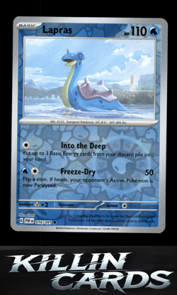 Lapras 016/091 Pokemon Common SV: Paldean Fates Card NM - Image 1