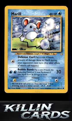 Marill 066/111 Pokemon Common Neo Genesis Card LP - Image 1