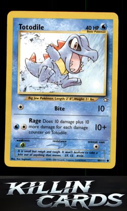 Totodile (80) 080/111 Pokemon Common Neo Genesis Card LP - Image 1
