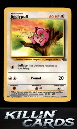 Jigglypuff 54/64 Pokemon Common Jungle Card LP - Image 1