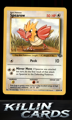 Spearow 62/64 Pokemon Common Jungle Card LP - Image 1