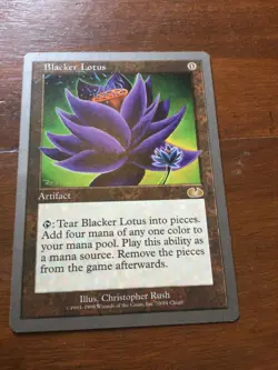 Blacker lotus portal magic the gathering collectable card game MTG - Image 1