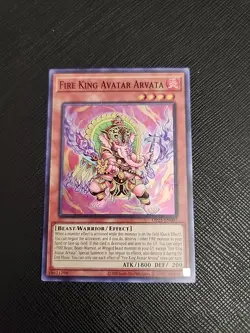 Yugioh Fire King Avatar Arvata Super Rare OP25-EN007 Near Mint - Image 1