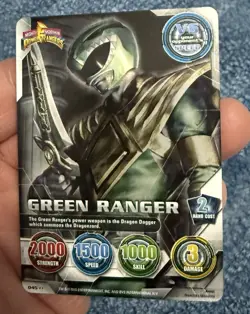 Power Rangers Collectible Card Game Green Ranger #045 RARE Mint - Image 1