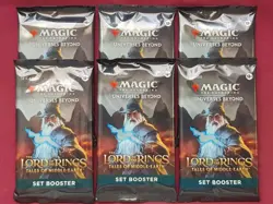 Magic The Gathering 6x LORD OF THE RINGS TALES MIDDLE-EARTH SET Booster Pack MTG - Image 1