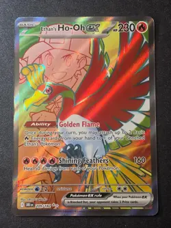 Ethan's Ho-Oh ex 209/182 NM Destined Rivals Ultra Rare Pokemon - Image 1