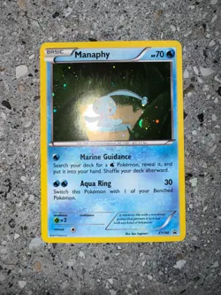 Pokemon TCG Cards Manaphy XY190 Black Star Promo Holo NM * SWIRL * - Image 4