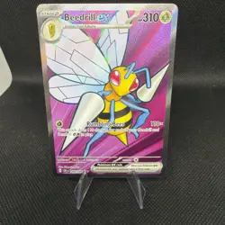 Pokemon TCG Beedrill Ex Chaos Rising 098/086 Full Art - Image 1