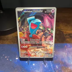 Pokemon Team Rocket's Wobbuffet 203 SV Promo Holo English 110HP Soboteri - Image 1