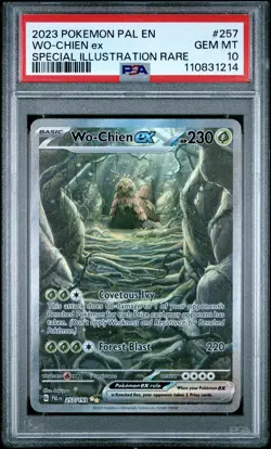 2023 POKEMON PAL EN-PALDEA EVOLVED SPECIAL ILLUSTRATION RARE WO-CHIEN EX PSA 10 - Image 1