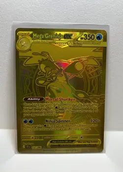 Mega Greninja EX 122/086 Chaos Rising Gold Hyper Rare Full Art Holo English 📈 - Image 1