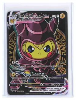 ULTRA RARE LOW POP POKEMON!!! YU-GI-OH Darkmagician Pikachu Vcos Rare #10/55 - Image 1