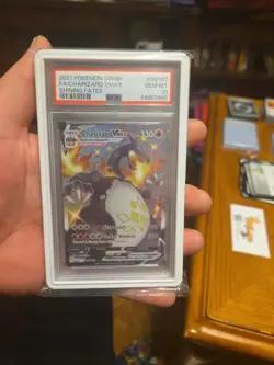 2021 POKEMON SWORD & SHIELD SHINING FATES #SV107 FULL ART/CHARIZARD VMAX PSA 10 - Image 1