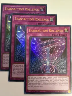 YUGIOH-3x- Transaction Rollback - RA04/MZMI - (PLAYSET) - Image 1