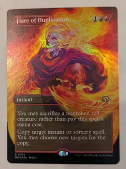 Flare of Duplication x1 Borderless Foil NM Unplayed Modern Horizons 3 #333 - Image 2