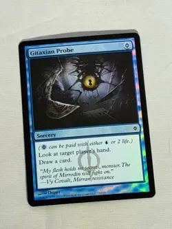 MTG FOIL Gitaxian Probe New Phyrexia Magic the Gathering - Image 1