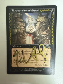 Italian Signed Intimidation Tactics Exodus MTG Magic The Gathering Free Shipping - Image 1