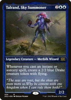 Talrand, Sky Summoner - Foil Etched 2X2 NM MTG - Image 1