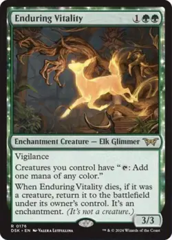 MTG English Enduring Vitality NM Normal Duskmourn: House of Horror - Image 1