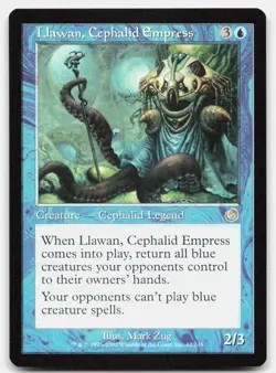 Llawan, Cephalid Empress 42 Rare Torment Magic: The Gathering Near Mint - Image 1