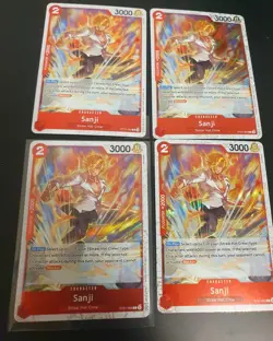 🔥 4x Sanji R Foil ST21-003 Playset 4x Cards - Foil One Piece 🔥 - Image 1