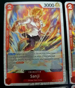 🔥 4x Sanji R Foil ST21-003 Playset 4x Cards - Foil One Piece 🔥 - Image 2