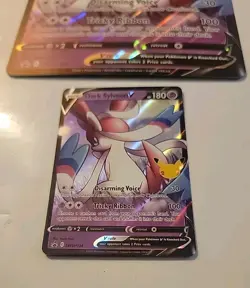 Dark Sylveon V SWSH134 Celebrations Black Star Promo Cards Pokemon Large & Small - Image 3