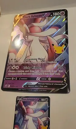 Dark Sylveon V SWSH134 Celebrations Black Star Promo Cards Pokemon Large & Small - Image 4
