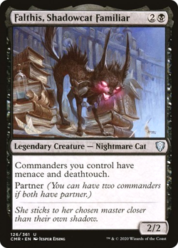 MTG - Falthis, Shadowcat Familiar - Commander Legends - Magic the Gathering - Image 1