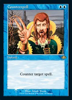MTG Counterspell - Foil - Release Promo, Light Play, English Dominaria Remastere - Image 1