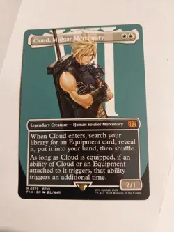 Cloud, Midgar Mercenary (Borderless) Final Fantasy Regular - Image 1