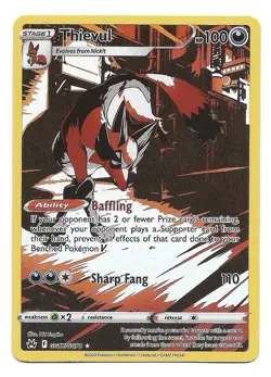 Thievul GG17/GG70 Crown Zenith: Galarian Gallery Holo Pokemon TCG - NM - Image 1
