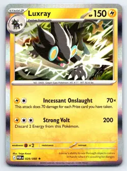 Pokemon Luxray Perfect Order ME03 RARE HOLO 028/088 Kasai NM - Image 1