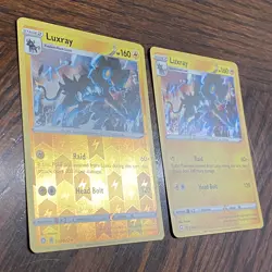 Pokemon Shining Fates Card Luxray 033/072 Holo And Reverse Holo Rare Pack Fresh - Image 2