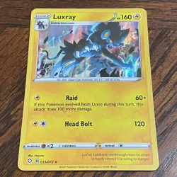 Pokemon Shining Fates Card Luxray 033/072 Holo And Reverse Holo Rare Pack Fresh - Image 4