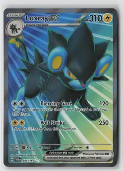 Luxray ex 195/167 Ultra Rare Twilight Masquerade Pokemon Holo Near Mint - Image 1