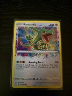 Pokemon TCG Rayquaza 138/185 SWSH04 Vivid Voltage Amazing Rare Holo - Image 1