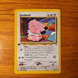 Snubbull 74/111 - Neo Genesis 1st Edition - Pokemon Card LP - Image 1