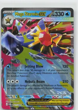 Mega Starmie ex 021/088 Double Rare Perfect Order Pokemon NM - Image 1