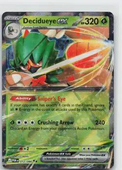 Decidueye ex 012/088 Double Rare Perfect Order Pokemon NM - Image 1